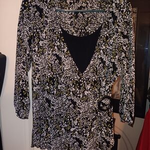 Stylish Women's Black and White Blouse